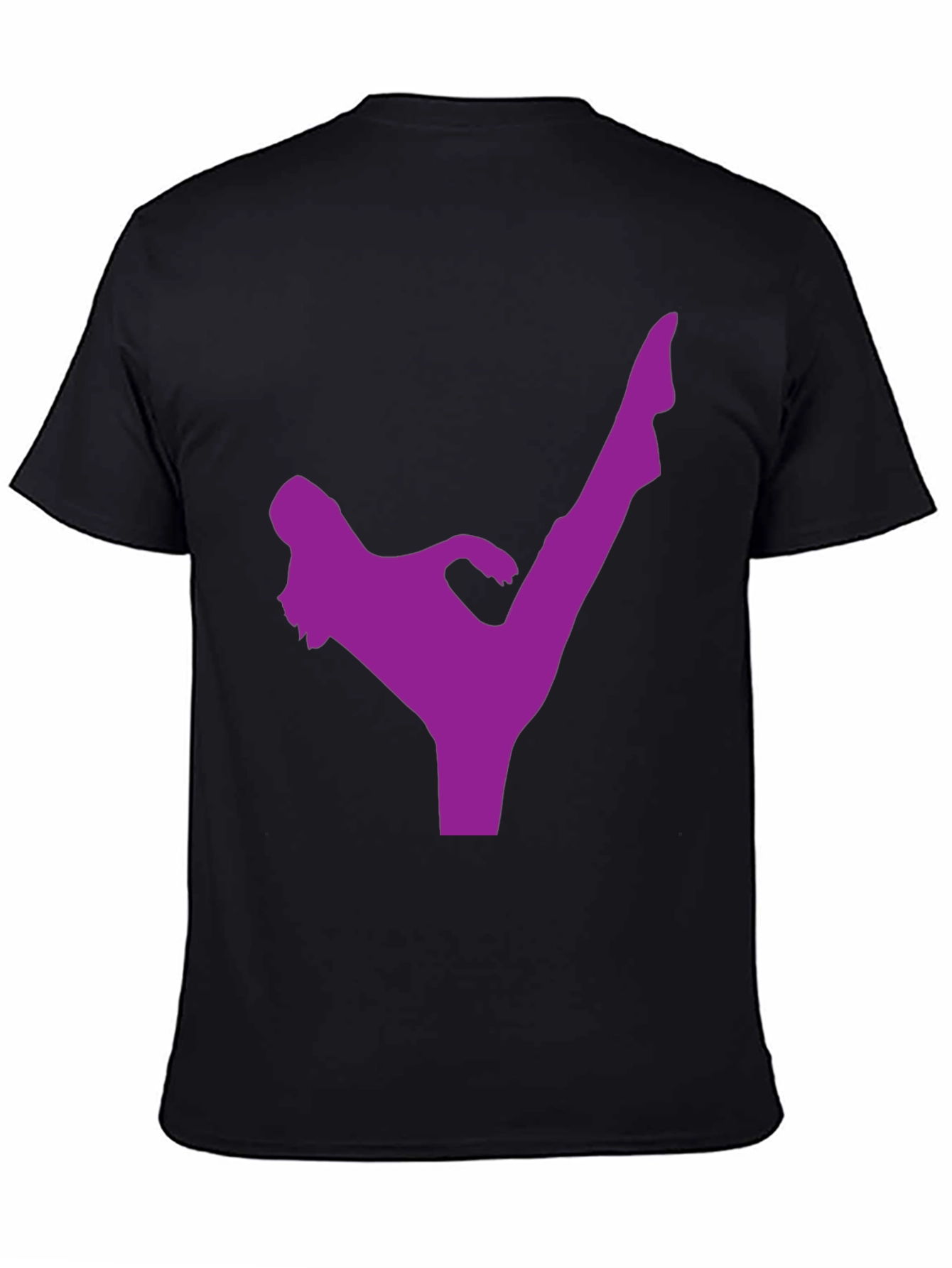Kick Silhouette T-Shirt - Black Martial Arts Tee