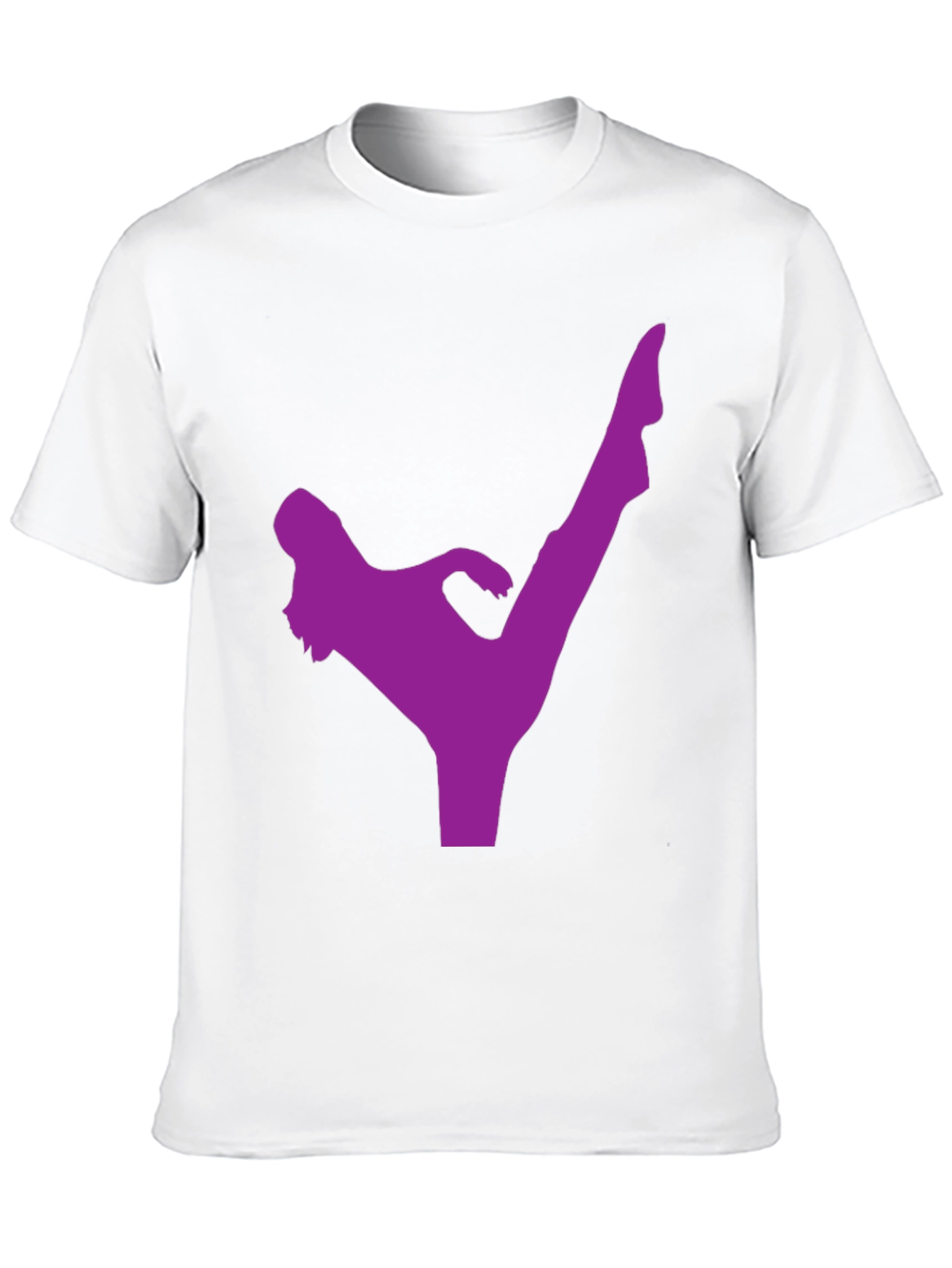 Kick Silhouette T-Shirt - Black Martial Arts Tee