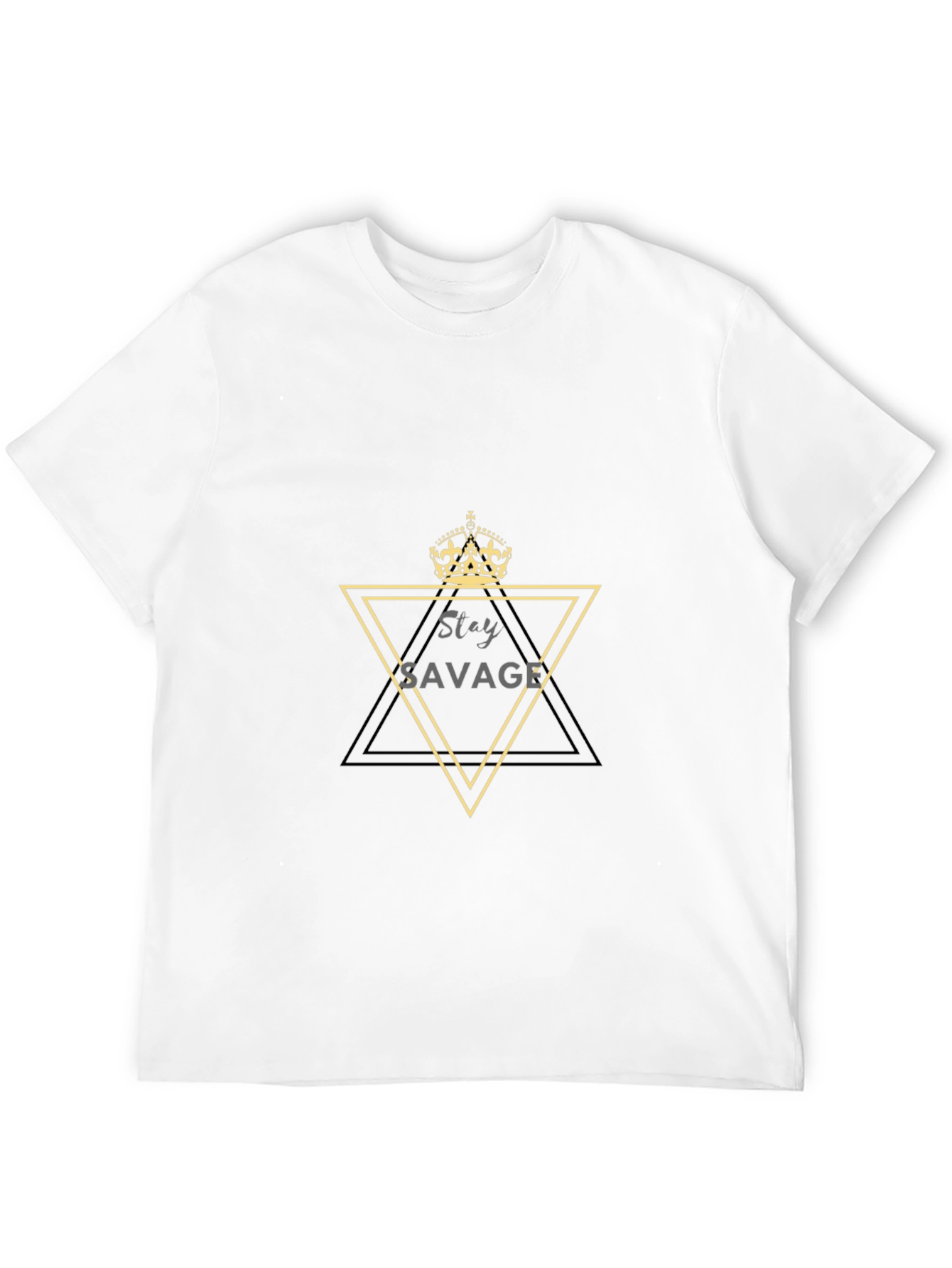 Stay Savage Mens Black Graphic Tee