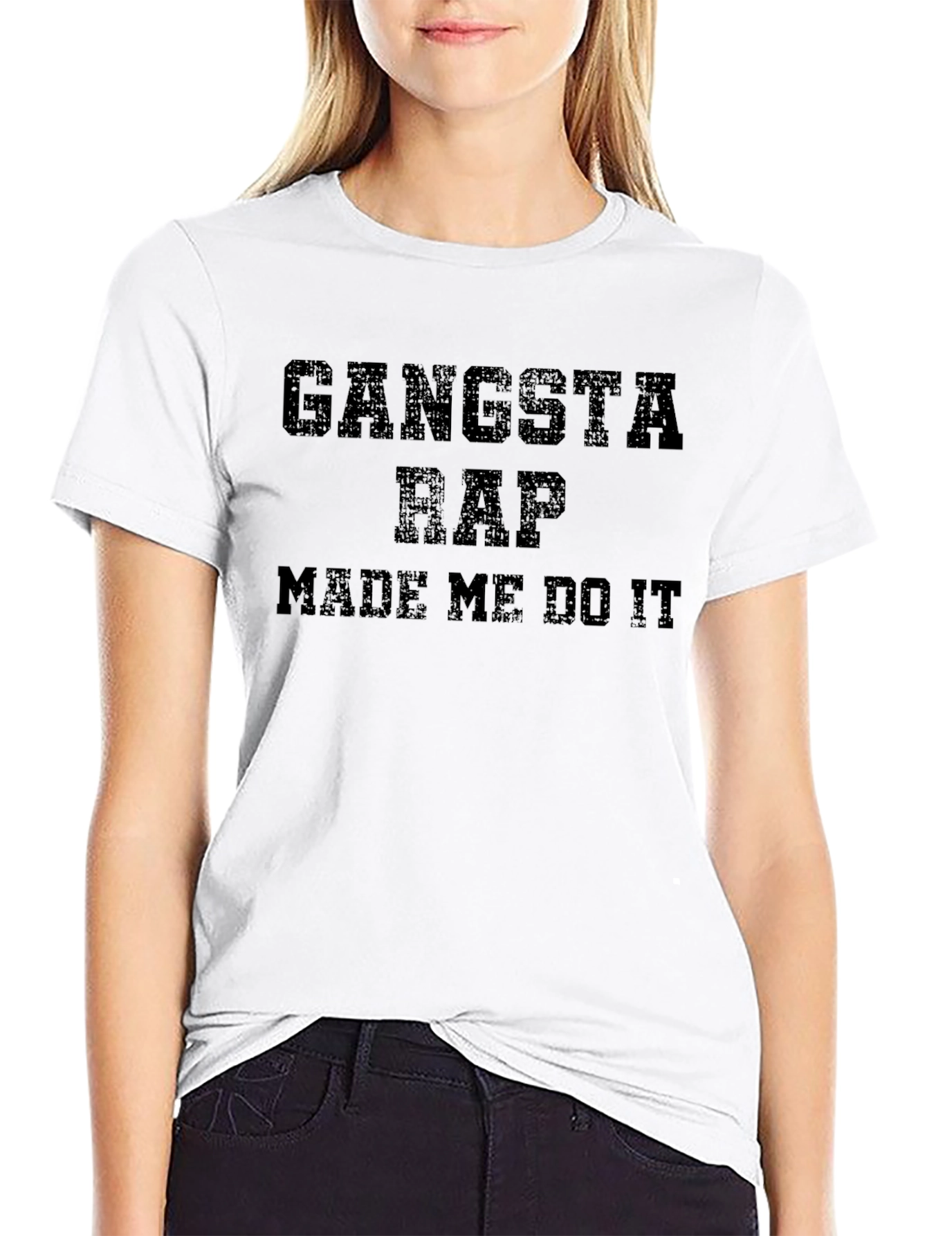 Gangsta Rap Made Me Do It Graphic Tee