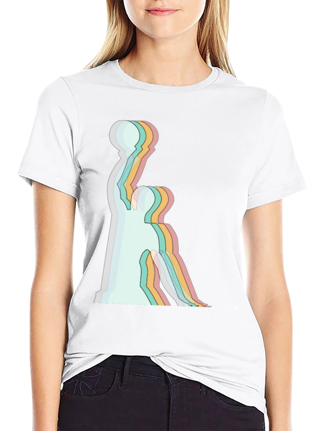 Retro Basketball Player Graphic Tee - Black Cotton T-Shirt