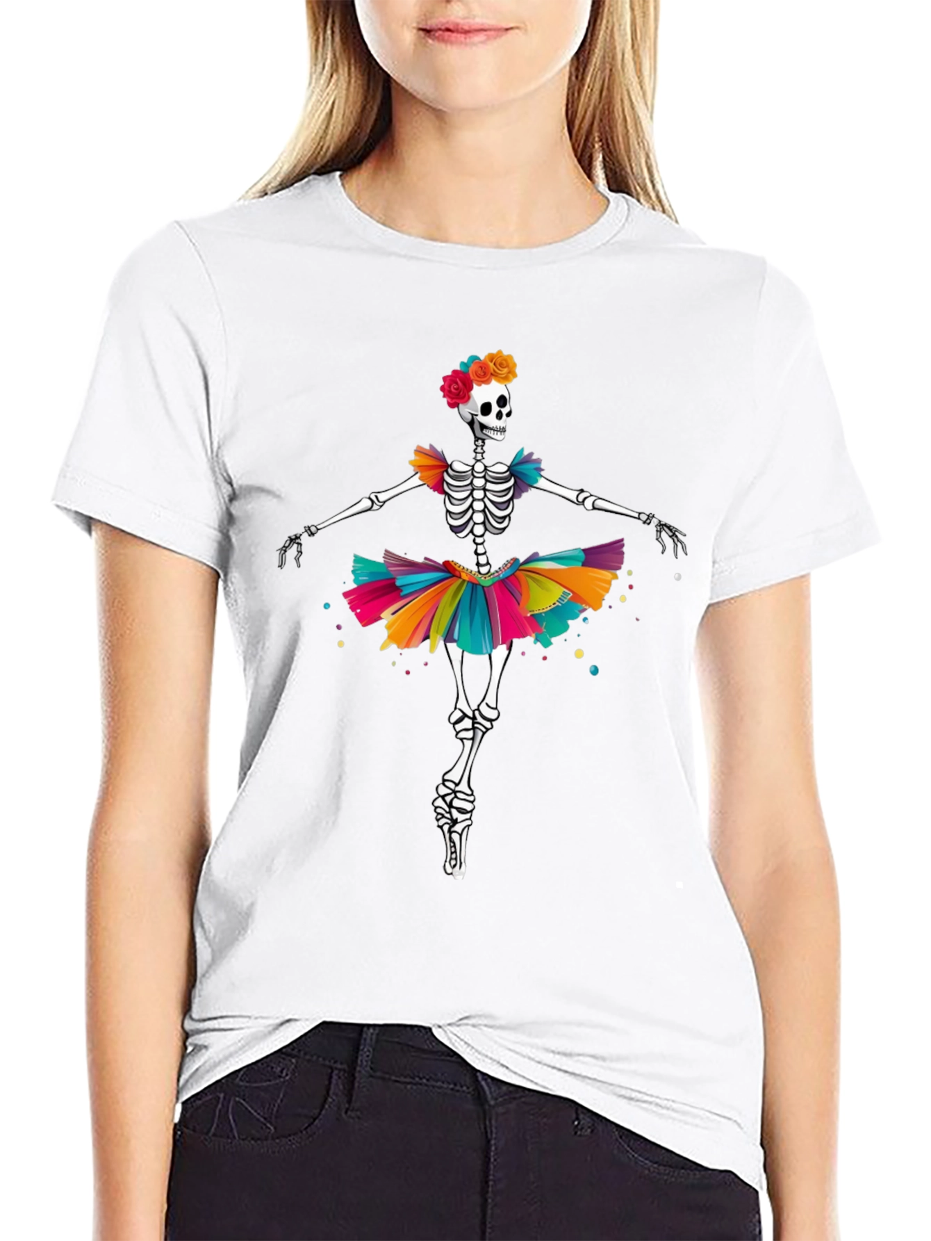 Skeleton Ballerina Graphic Tee