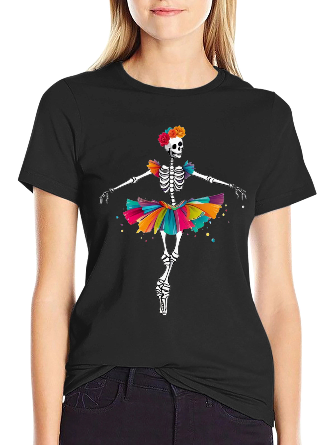 Skeleton Ballerina Graphic Tee