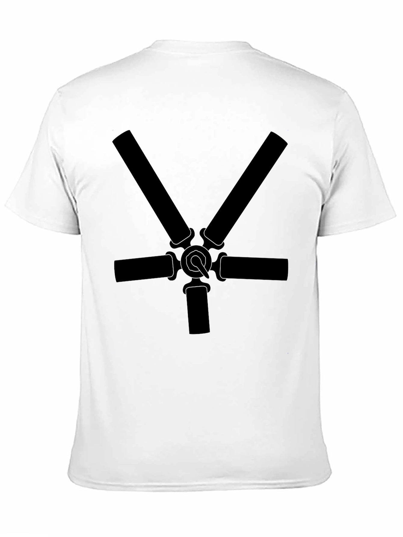 Black T-Shirt with Unique Graphic Design