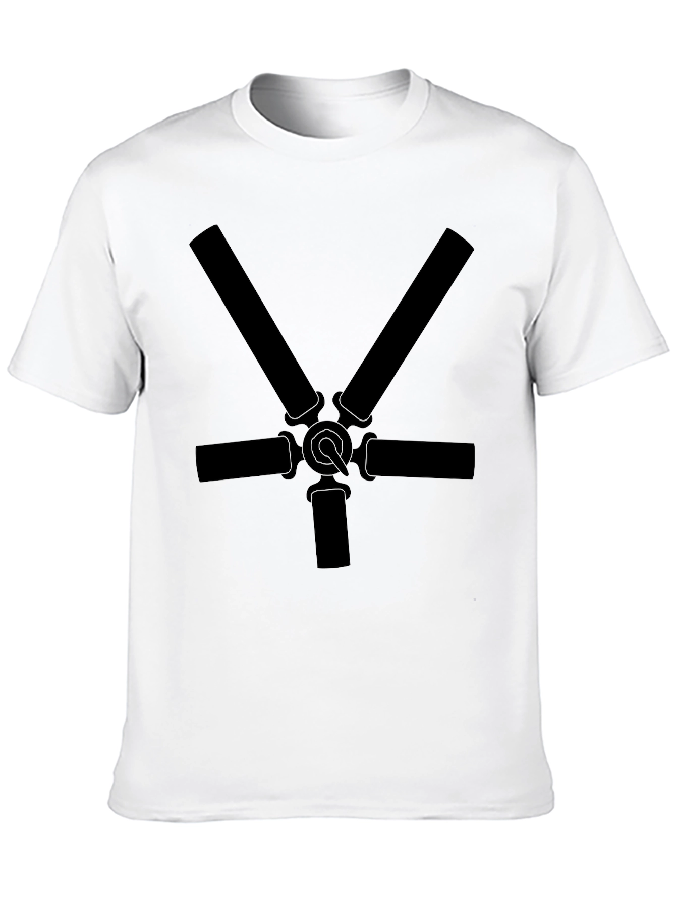 Black T-Shirt with Unique Graphic Design