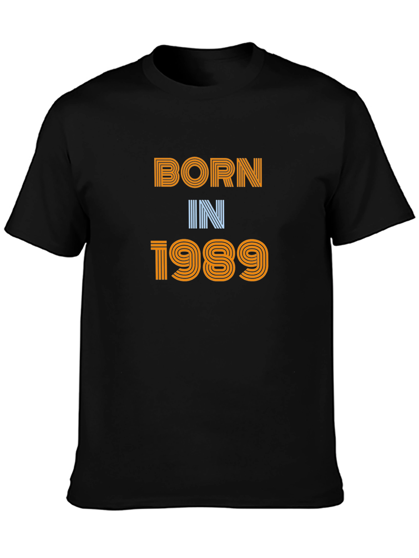 Born in 1989 Black Graphic Tee