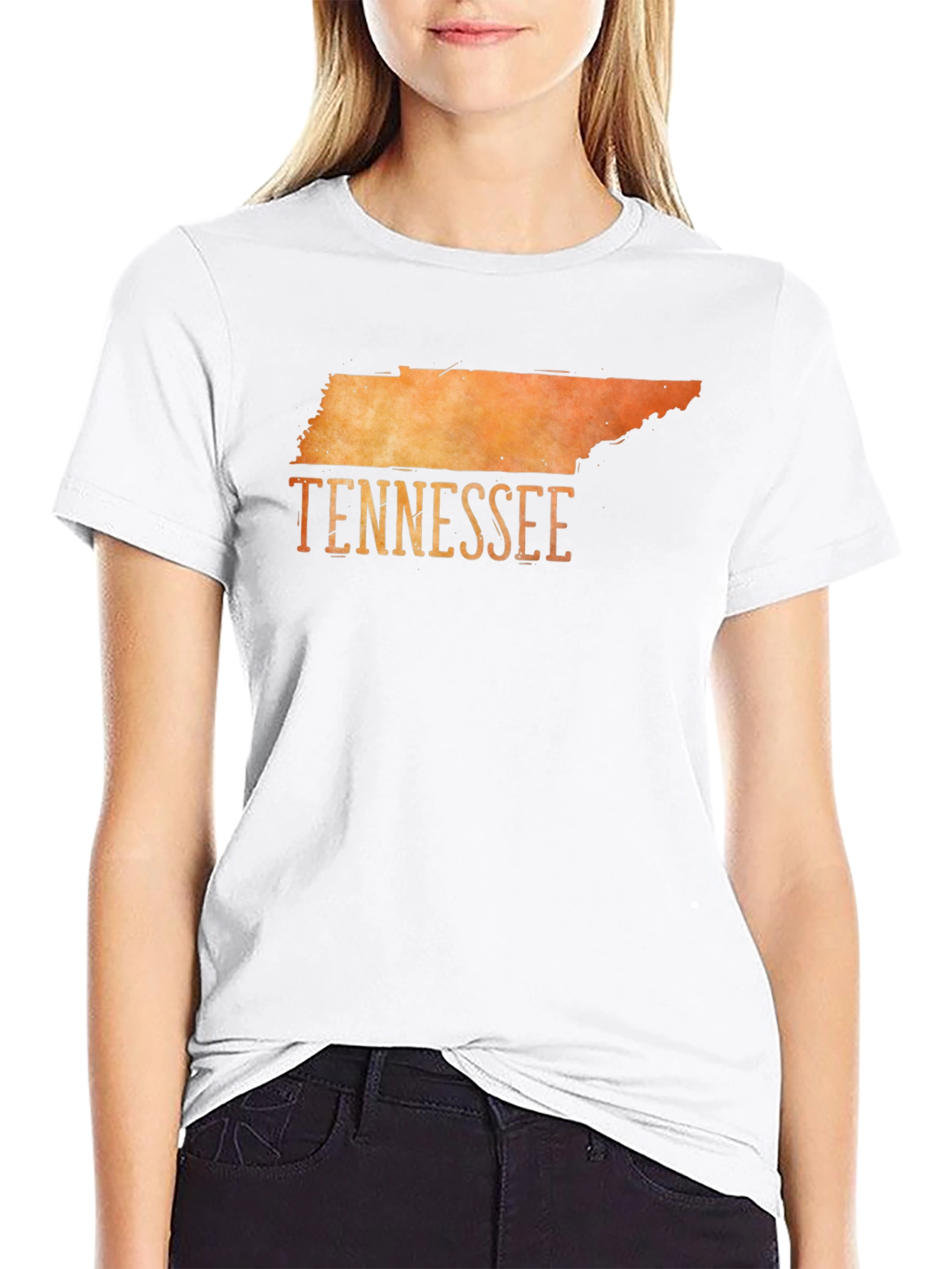 Tennessee State Graphic T-Shirt - Black