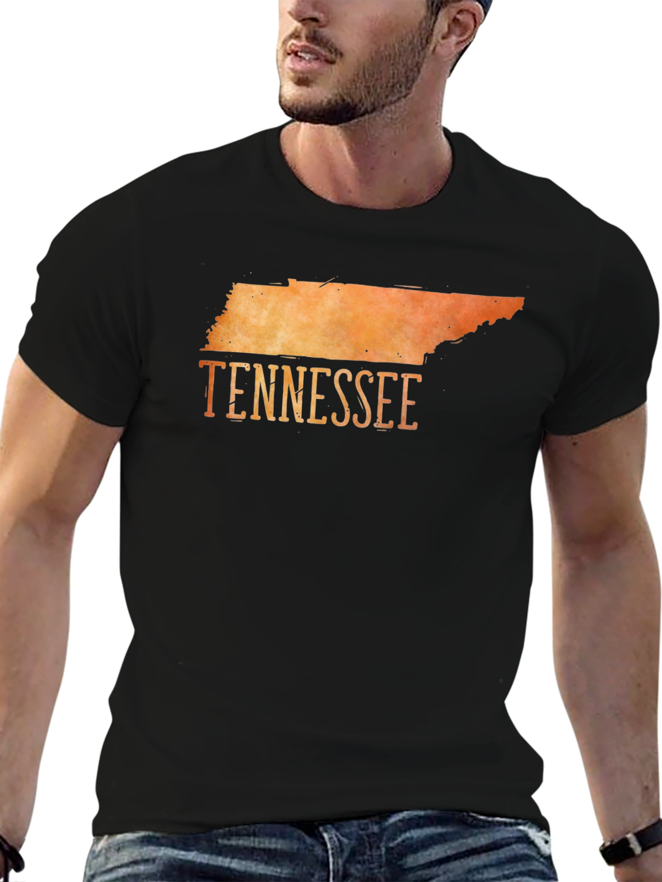 Tennessee State Graphic T-Shirt - Black