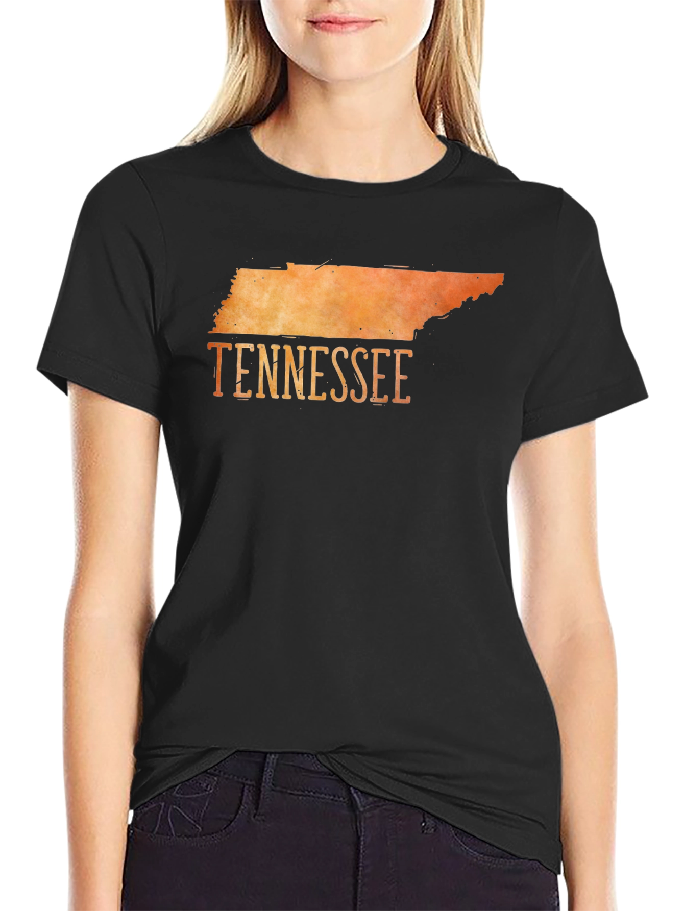 Tennessee State Graphic T-Shirt - Black