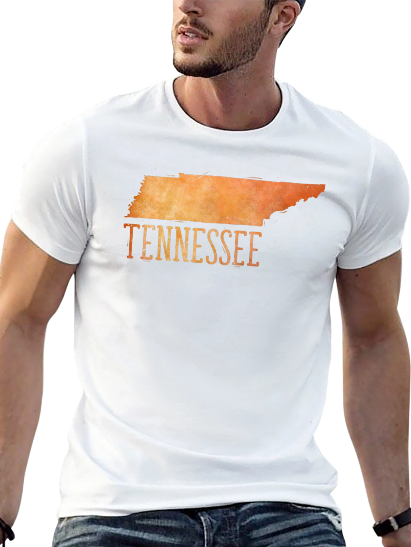 Tennessee State Graphic T-Shirt - Black