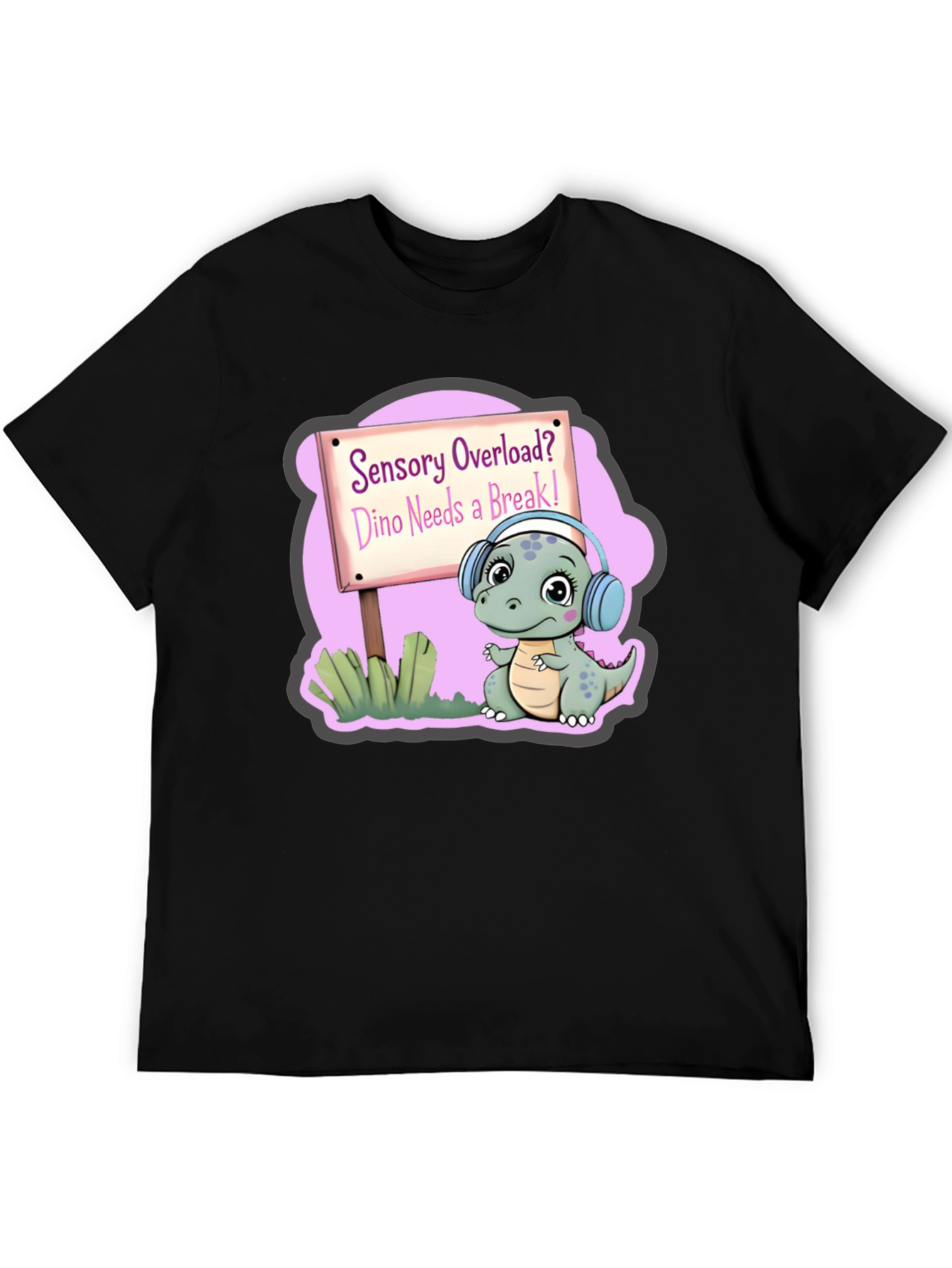 Sensory Overload Dino T-Shirt Autism Awareness Tee