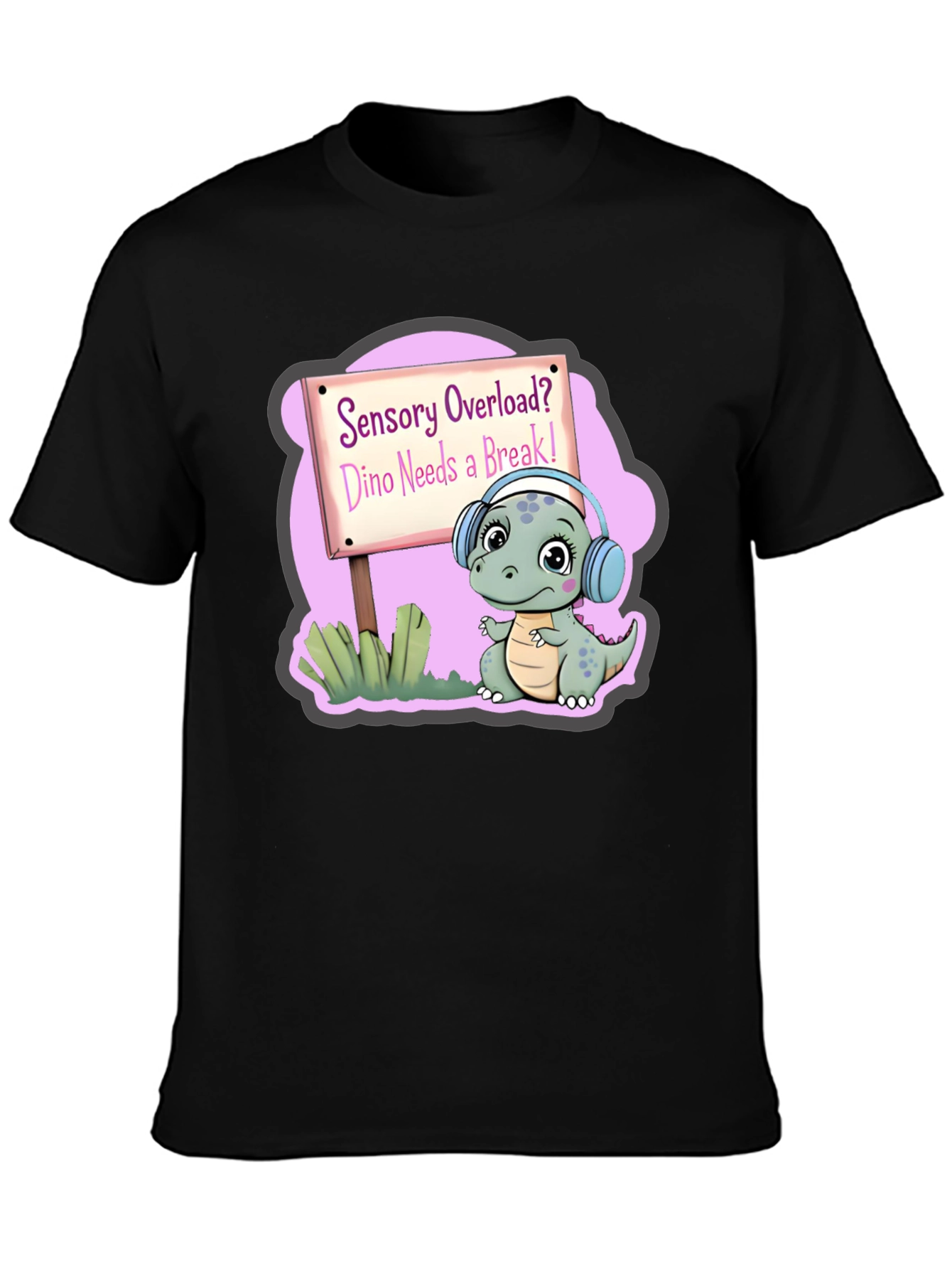 Sensory Overload Dino T-Shirt Autism Awareness Tee