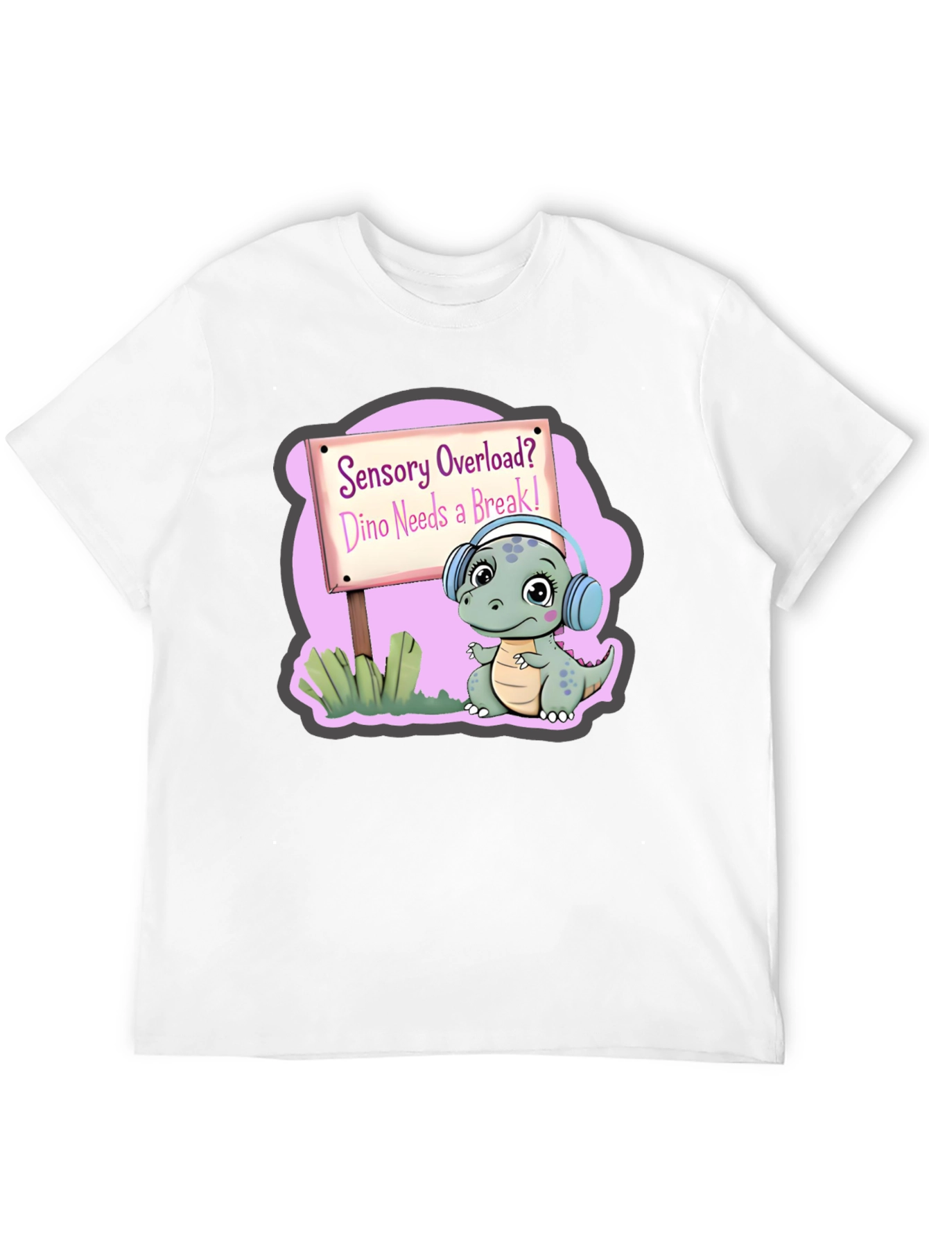Sensory Overload Dino T-Shirt Autism Awareness Tee
