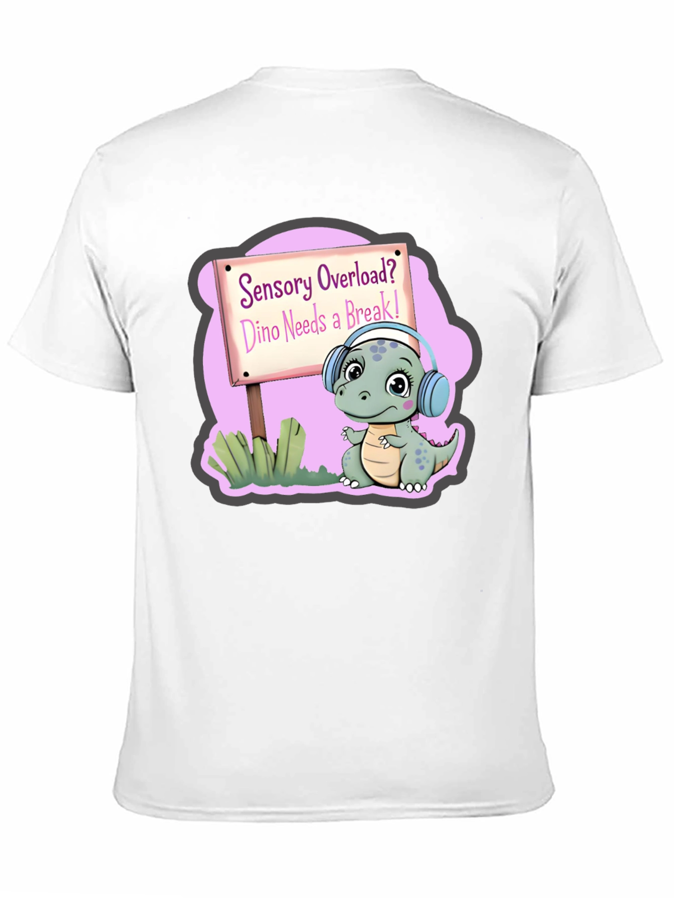 Sensory Overload Dino T-Shirt Autism Awareness Tee
