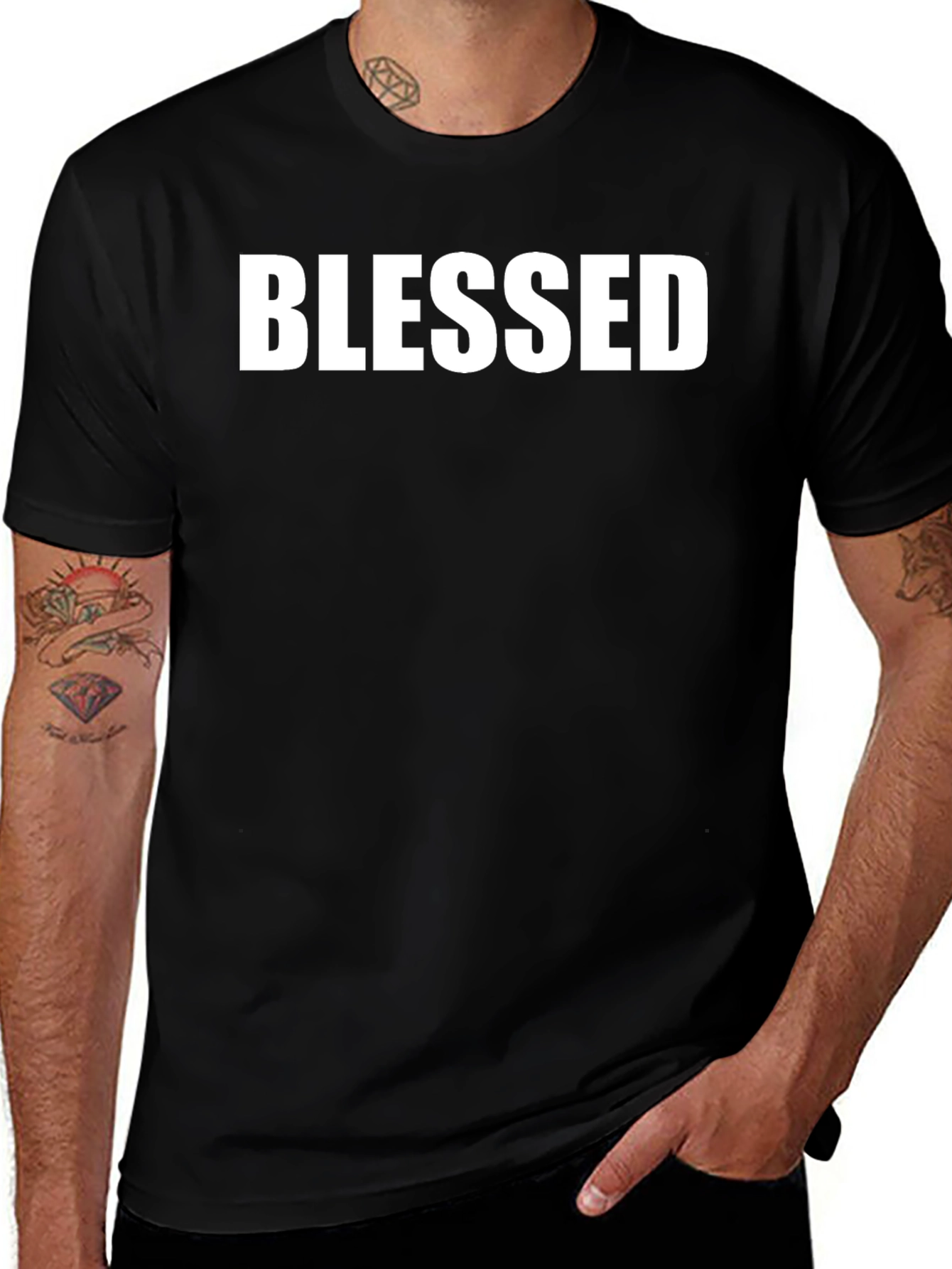 Blessed Graphic T-Shirt - Black