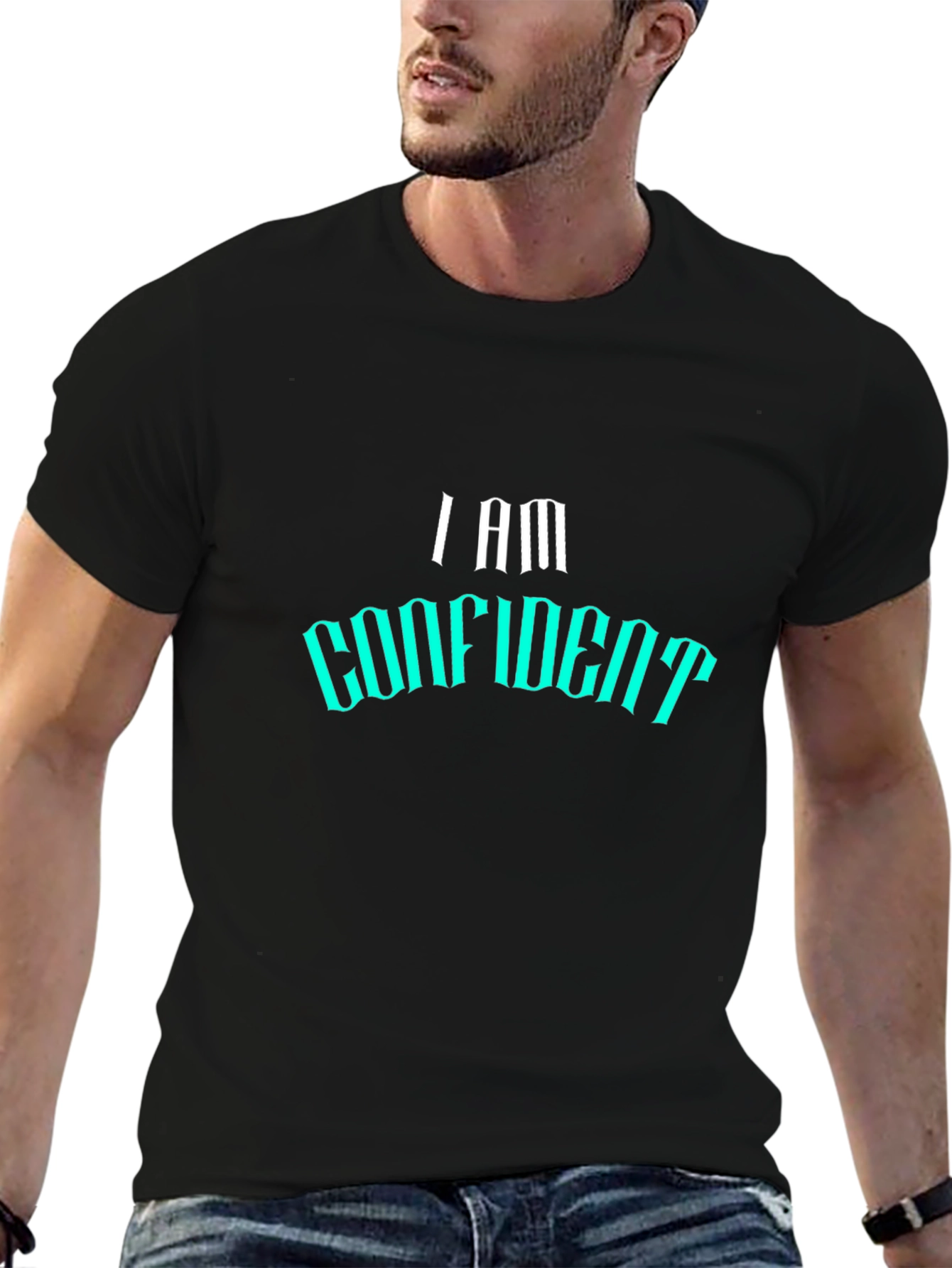 I Am Confident Black T-Shirt
