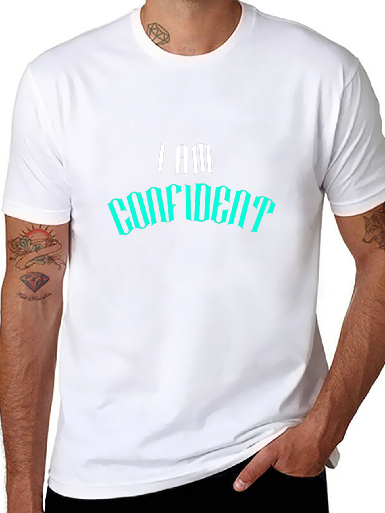 I Am Confident Black T-Shirt