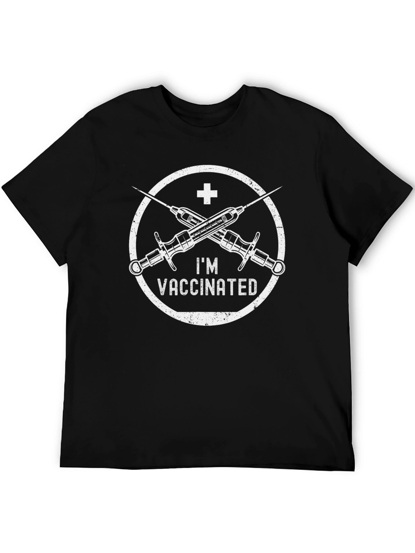 Im Vaccinated T-Shirt - Black Graphic Tee