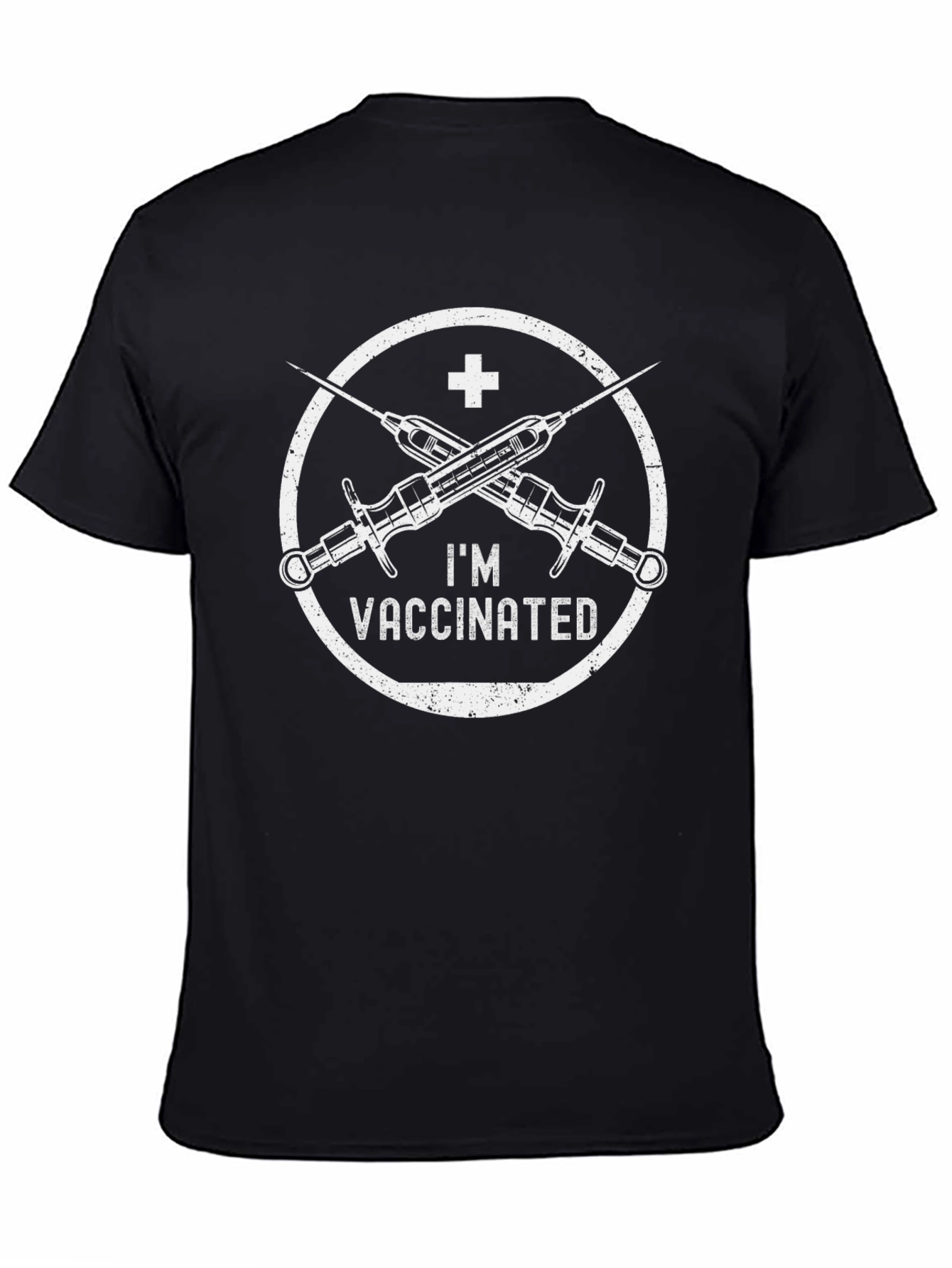 Im Vaccinated T-Shirt - Black Graphic Tee