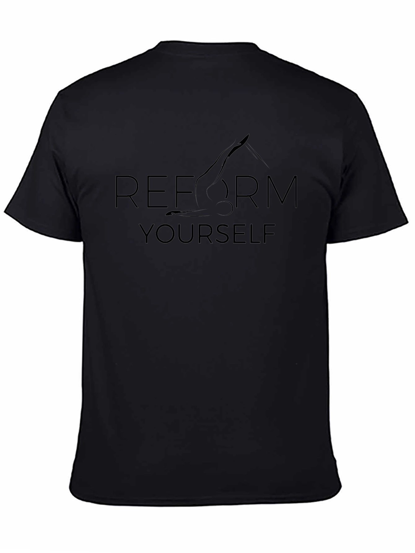 Reform Yourself Black Graphic Tee