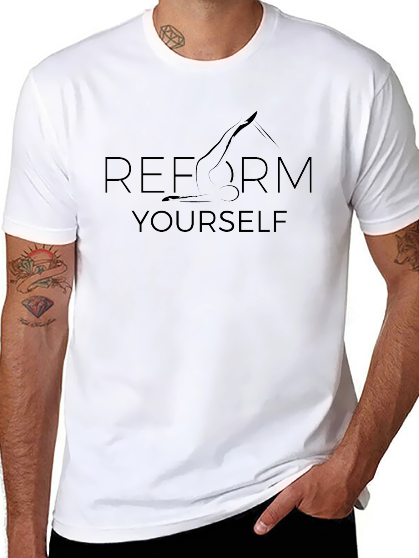 Reform Yourself Black Graphic Tee