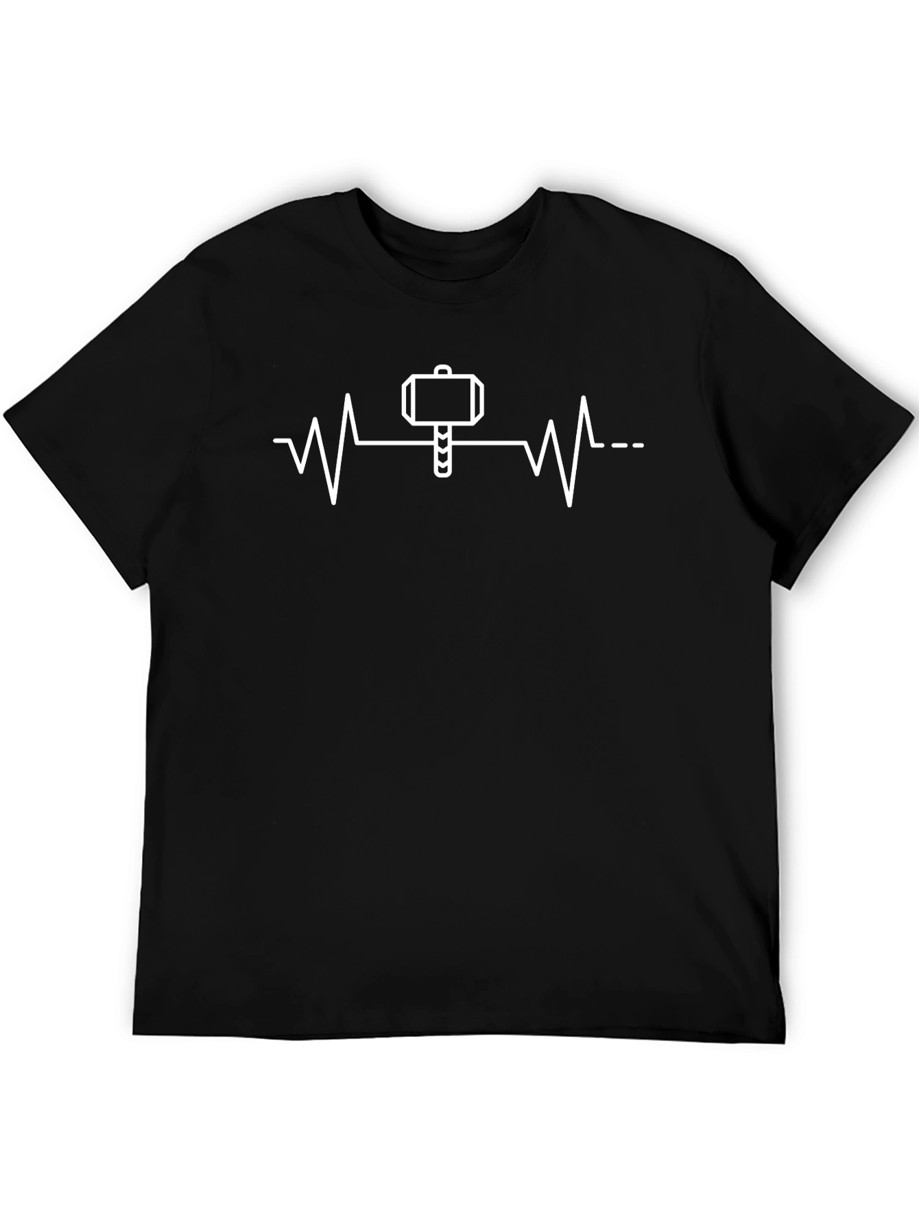 Hammer Heartbeat T-Shirt - Black Graphic Tee