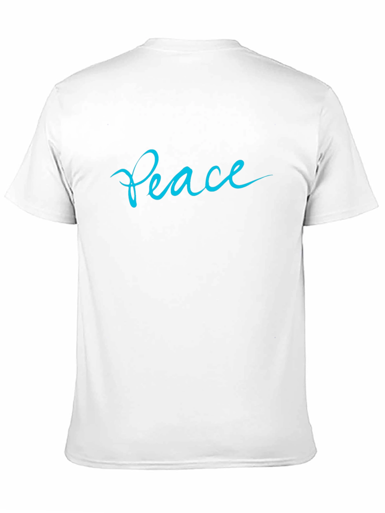 Peace Script Black T-Shirt