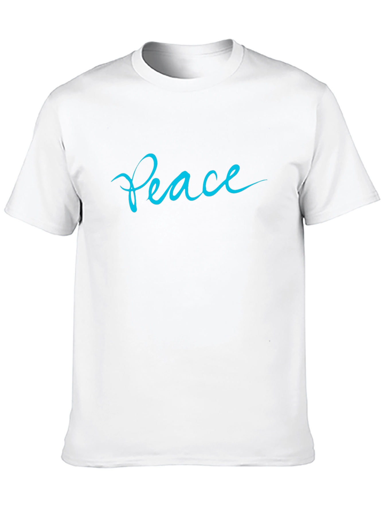 Peace Script Black T-Shirt