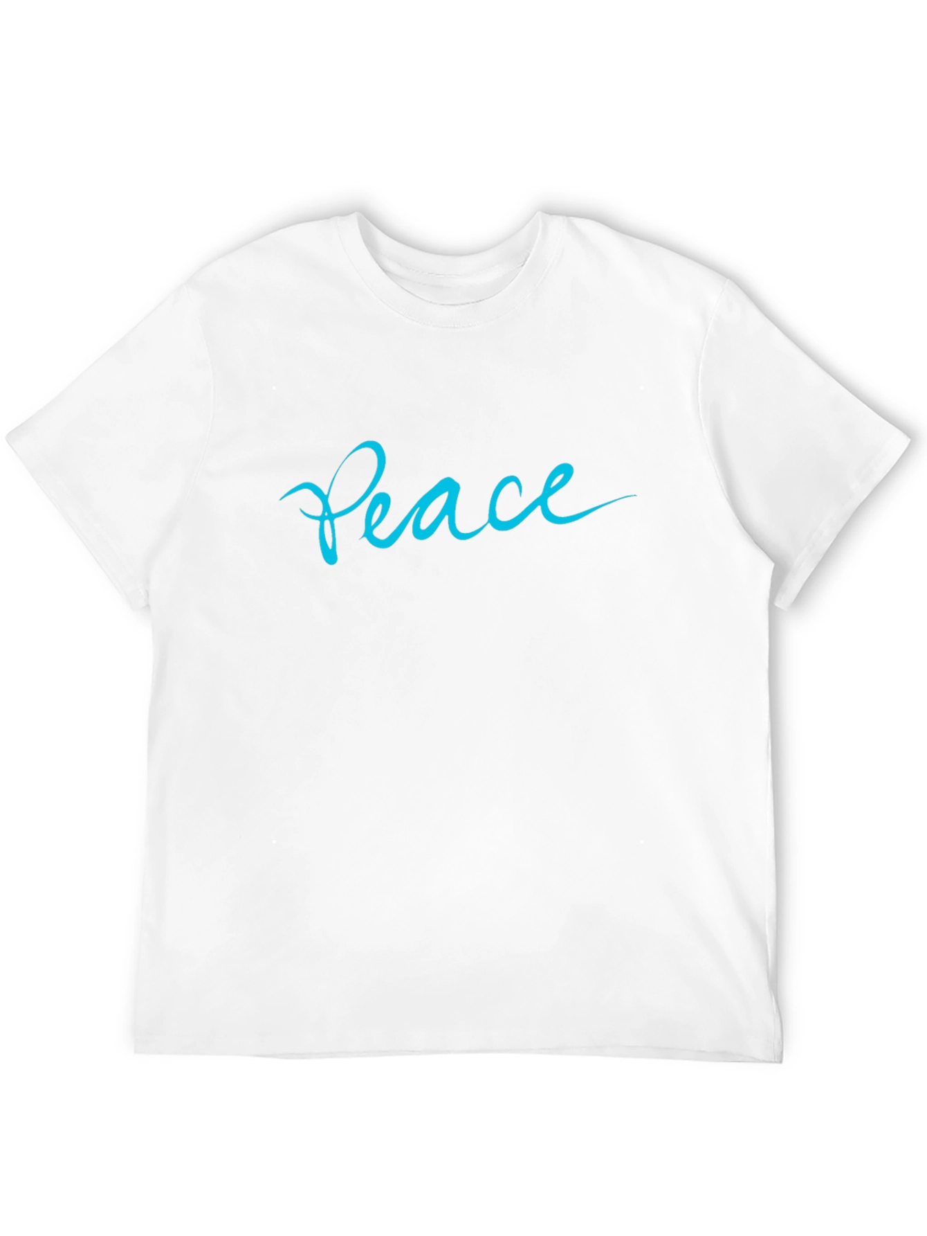 Peace Script Black T-Shirt