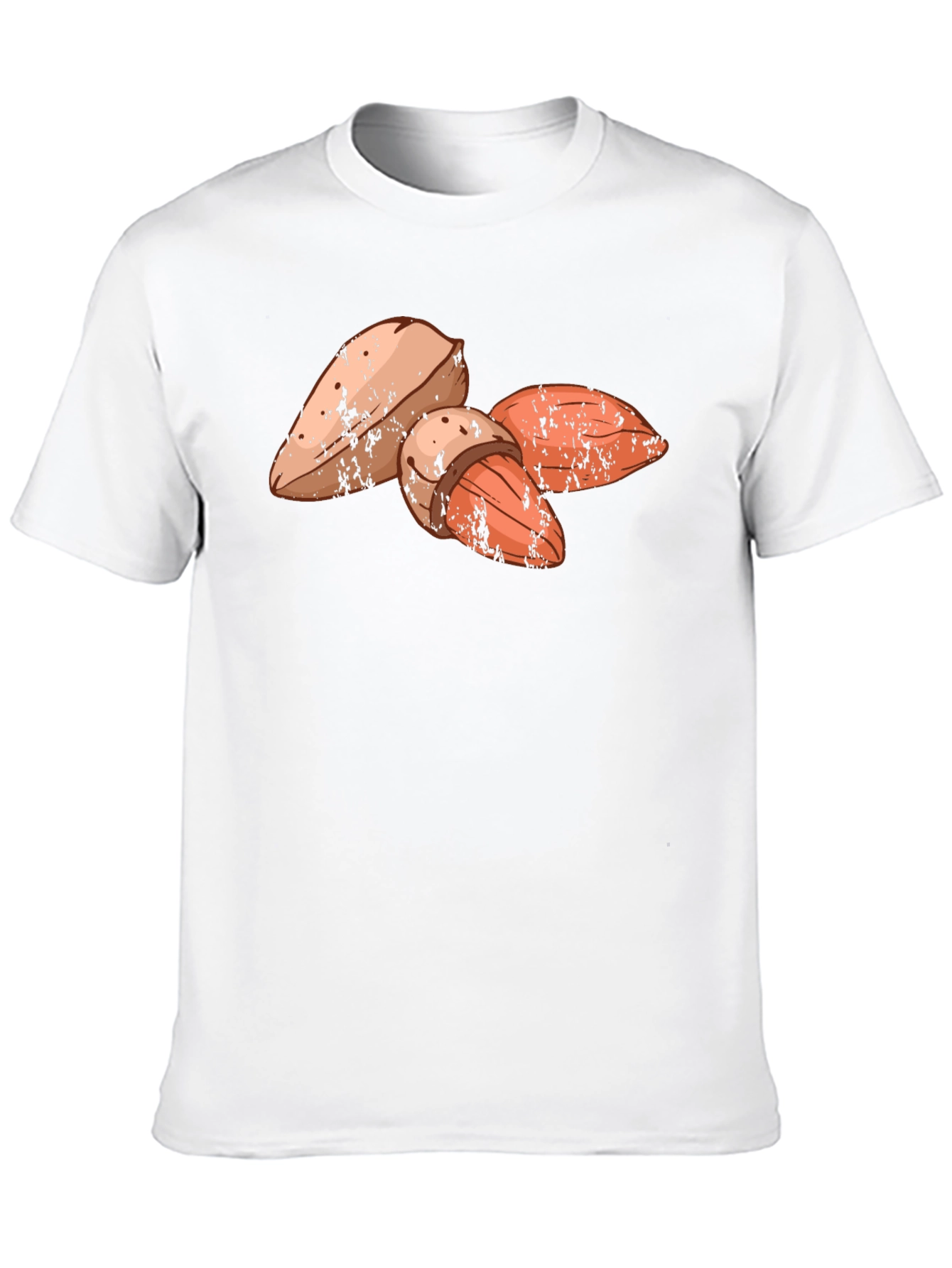 Almond Graphic Print Black T-Shirt