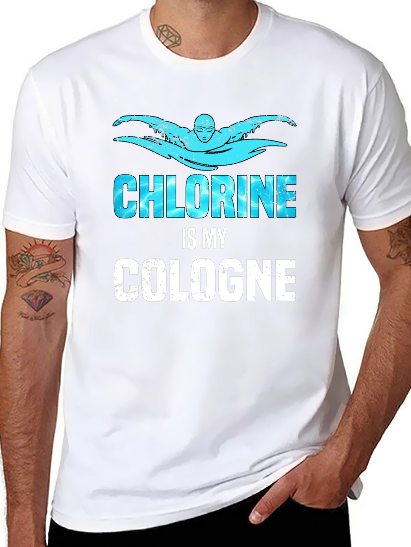 Chlorine is My Cologne Funny Swimmer T-Shirt