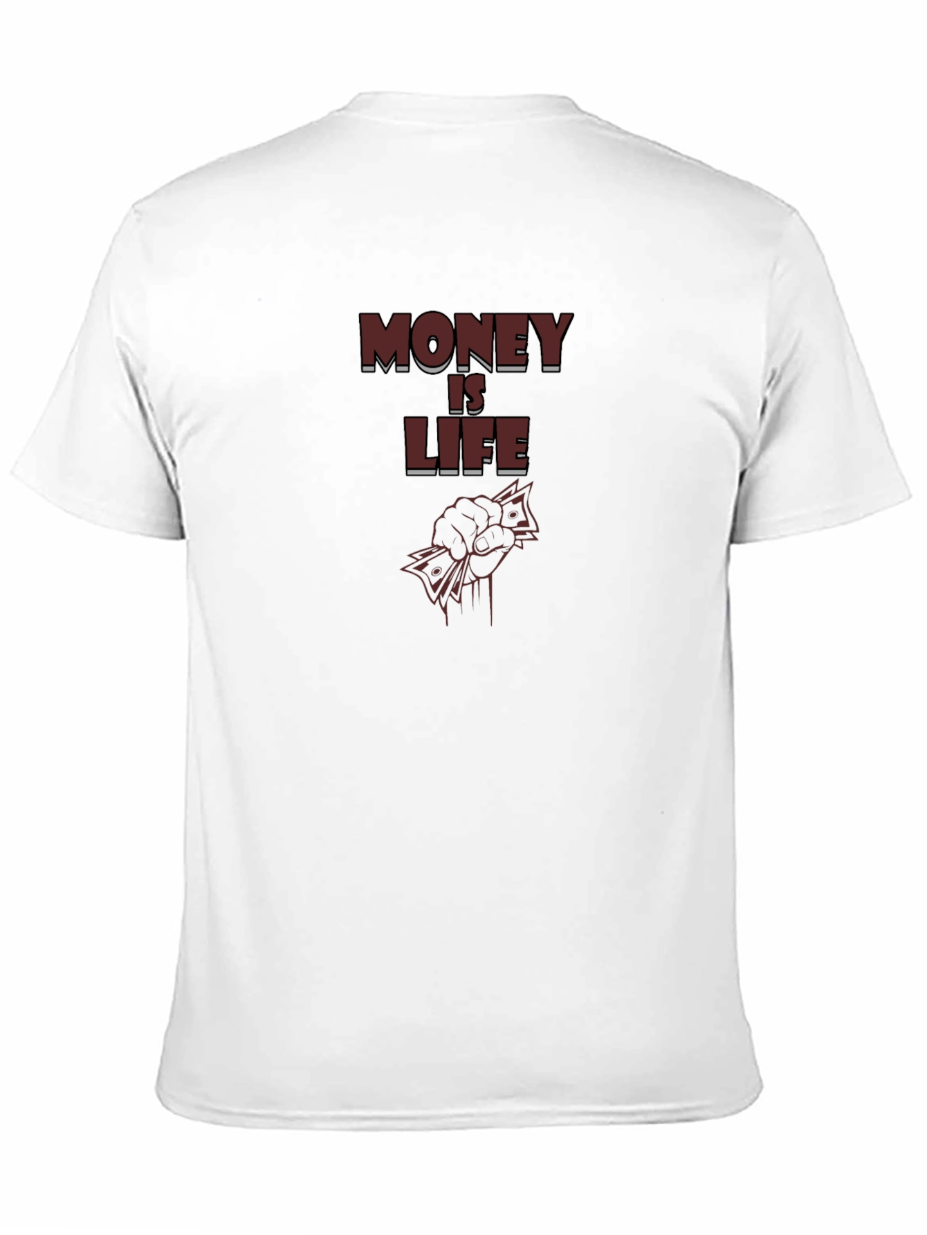 Money Is Life Graphic Tee - Black