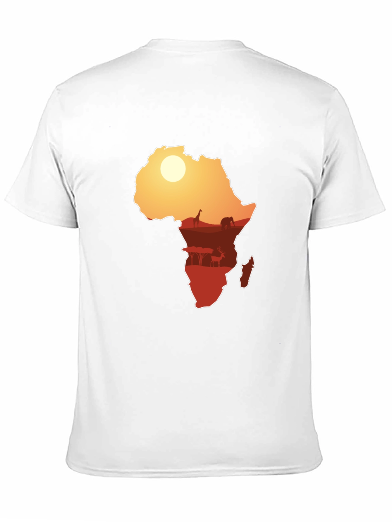 African Silhouette Graphic Tee - Black