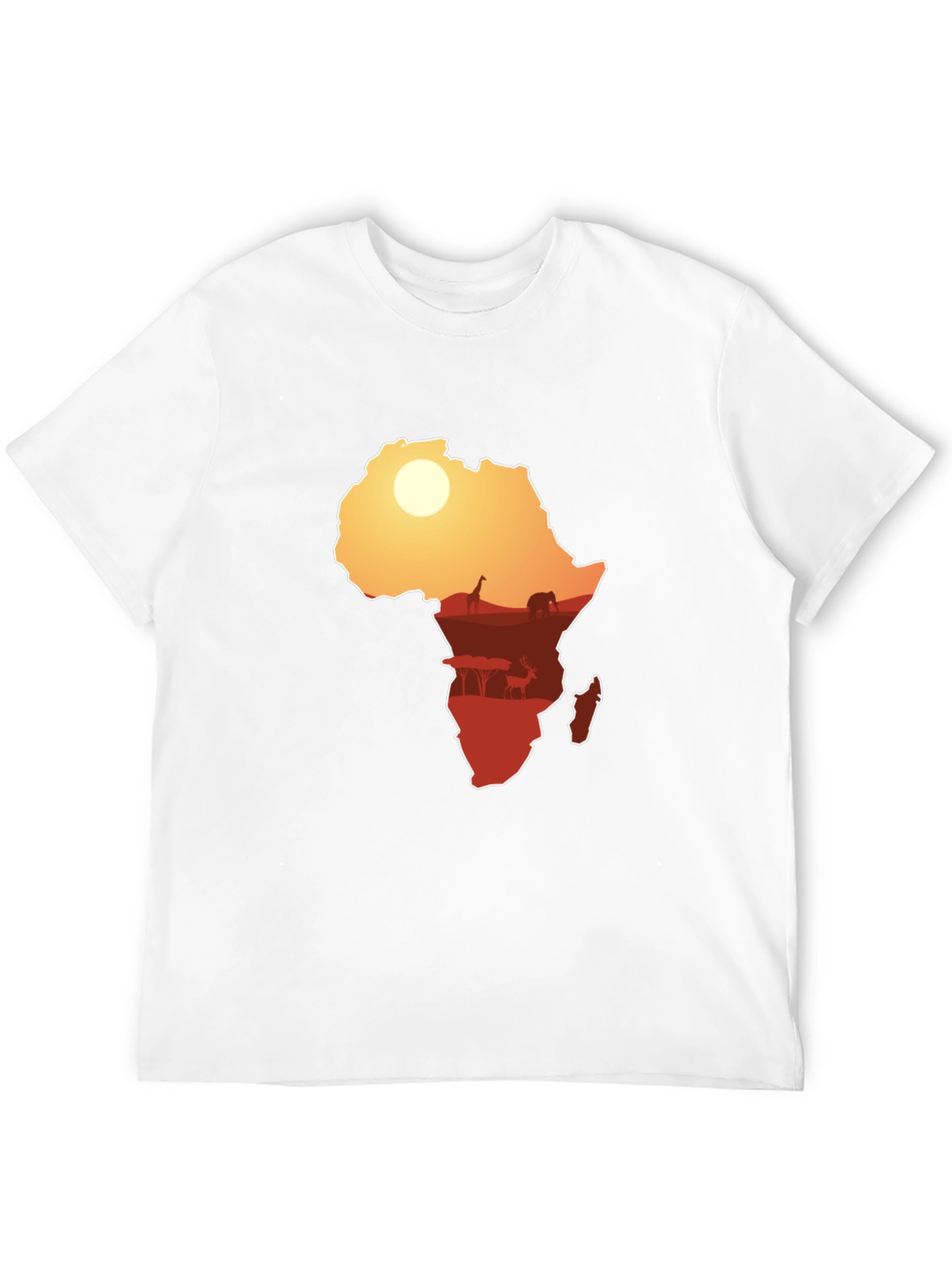 African Silhouette Graphic Tee - Black
