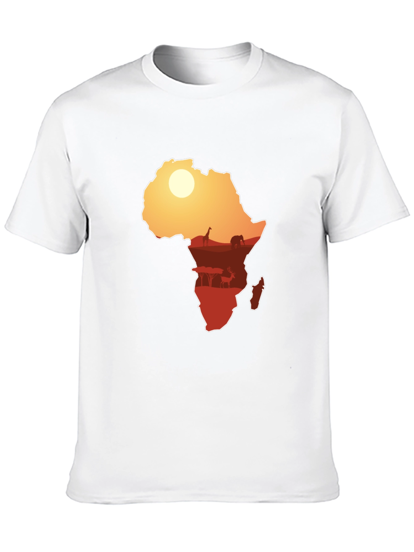 African Silhouette Graphic Tee - Black
