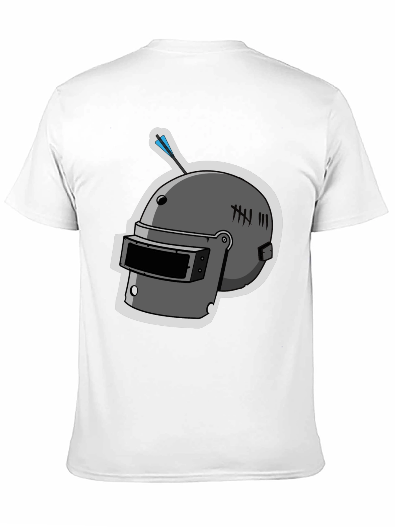 Gaming Helmet Graphic T-Shirt - Black