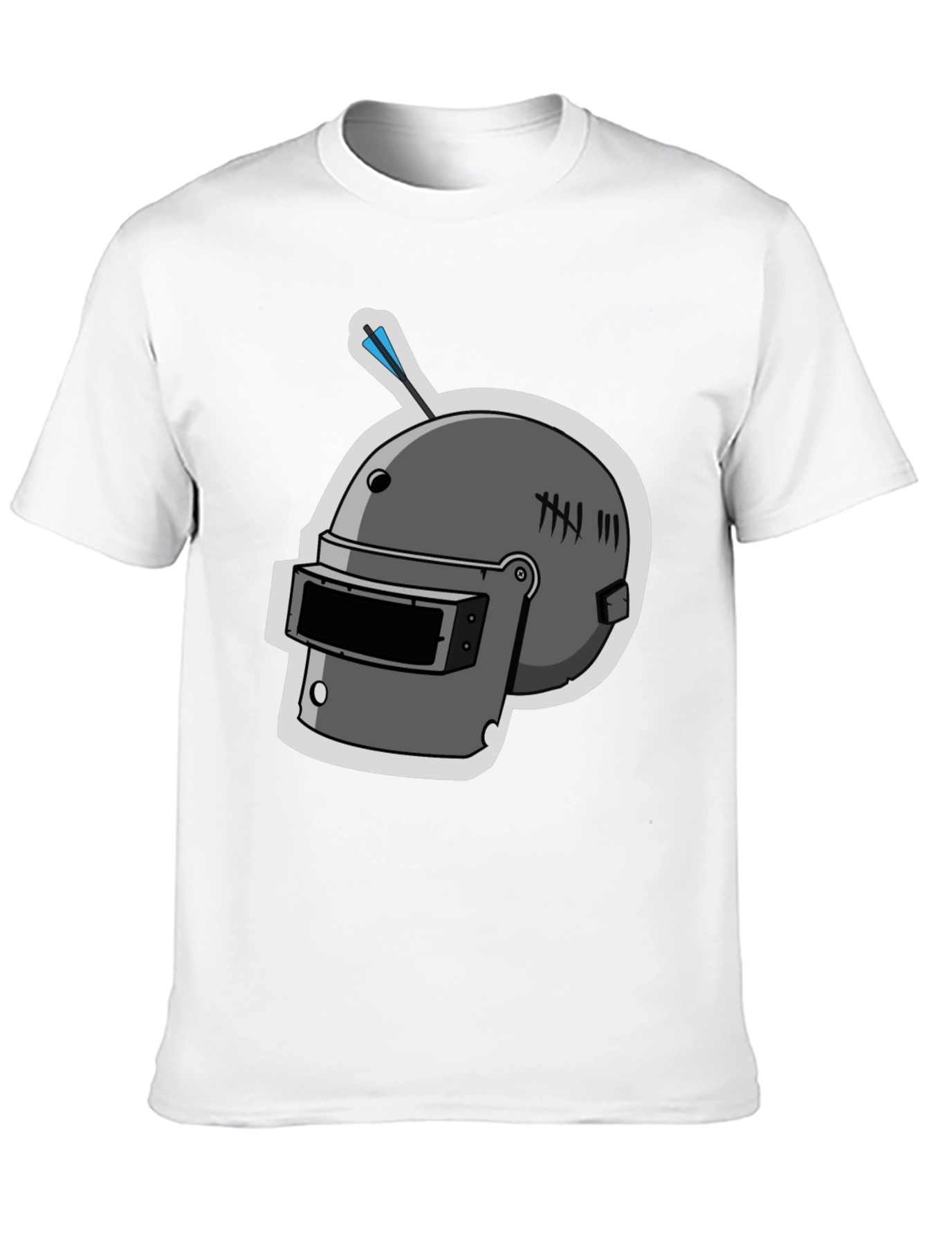 Gaming Helmet Graphic T-Shirt - Black