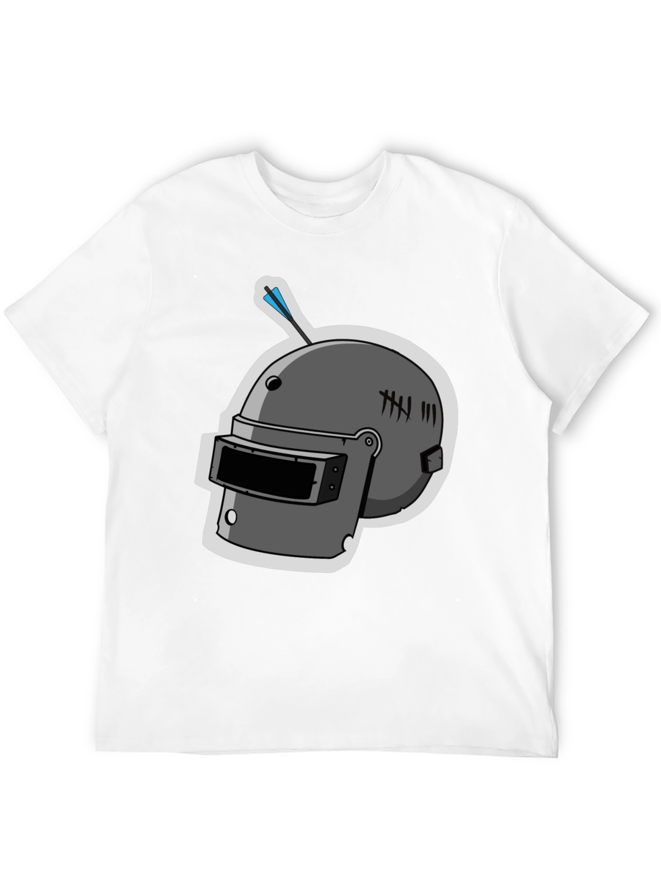 Gaming Helmet Graphic T-Shirt - Black