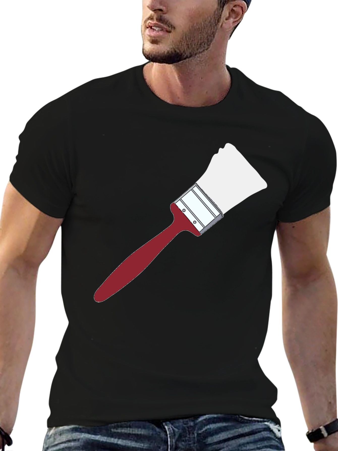 Paint Brush Graphic T-Shirt - Unique Art Tee