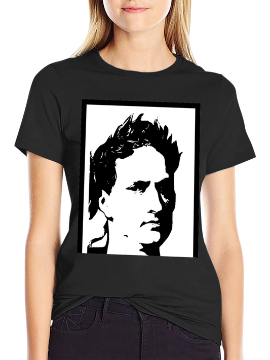 Black T-Shirt with Graphic Print
