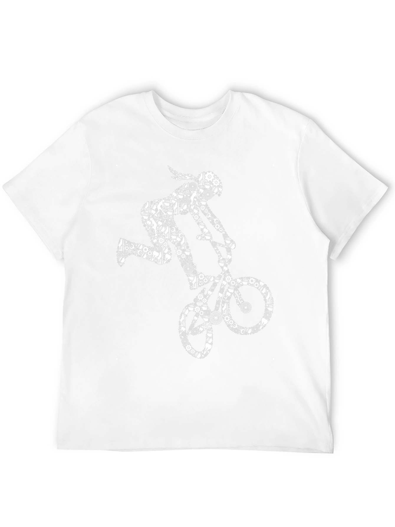 BMX Bike Gears Graphic Tee - Black T-Shirt