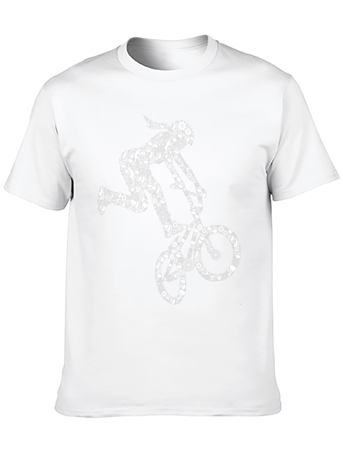BMX Bike Gears Graphic Tee - Black T-Shirt