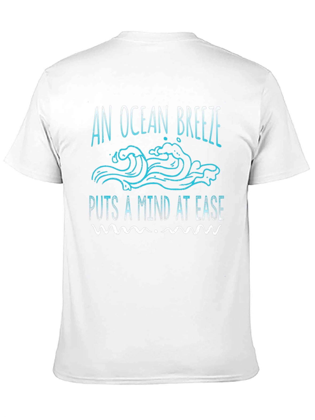 Ocean Breeze Graphic Tee - Relaxed Fit Black T-Shirt