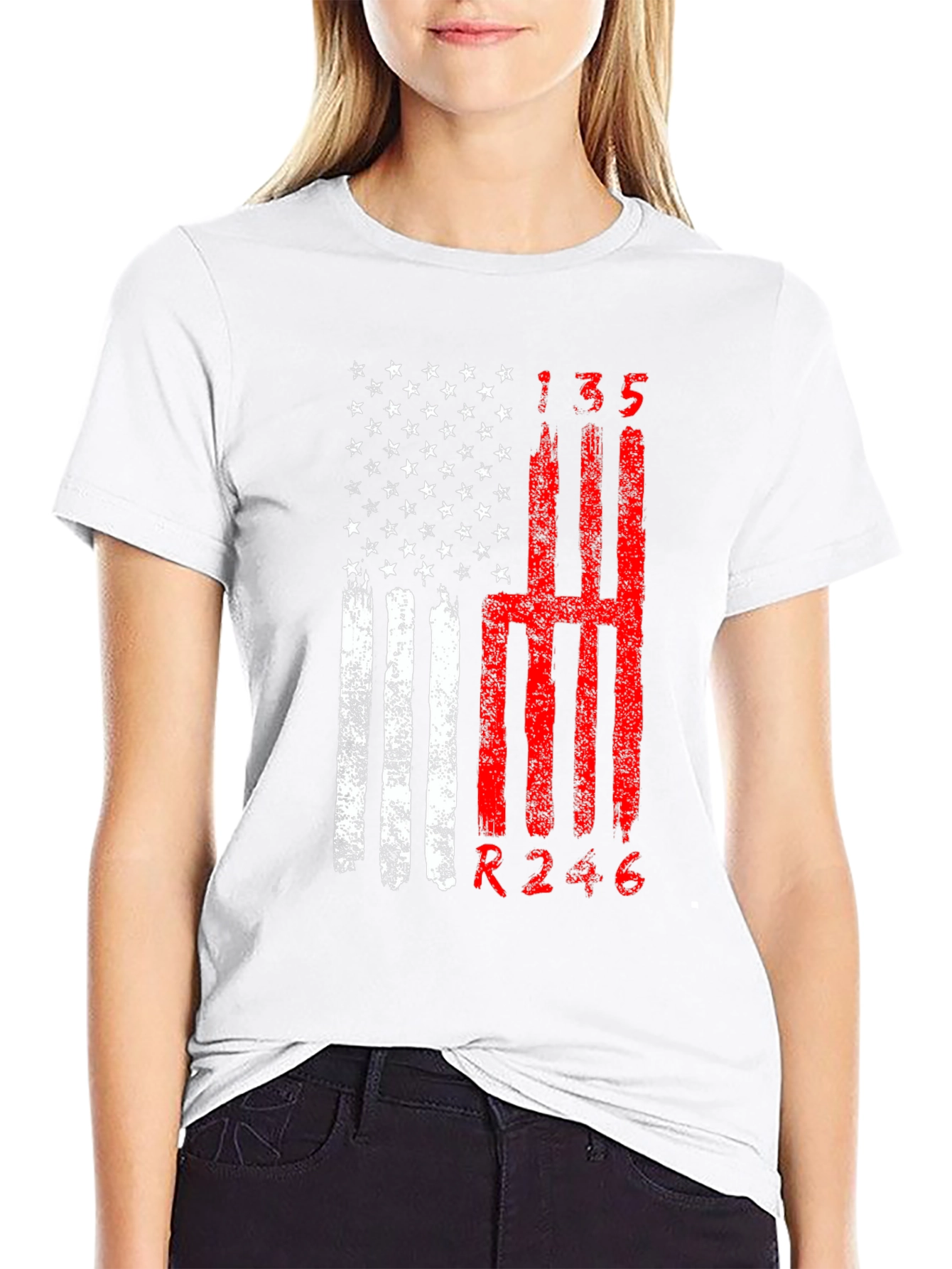 American Flag Manual Transmission T-Shirt