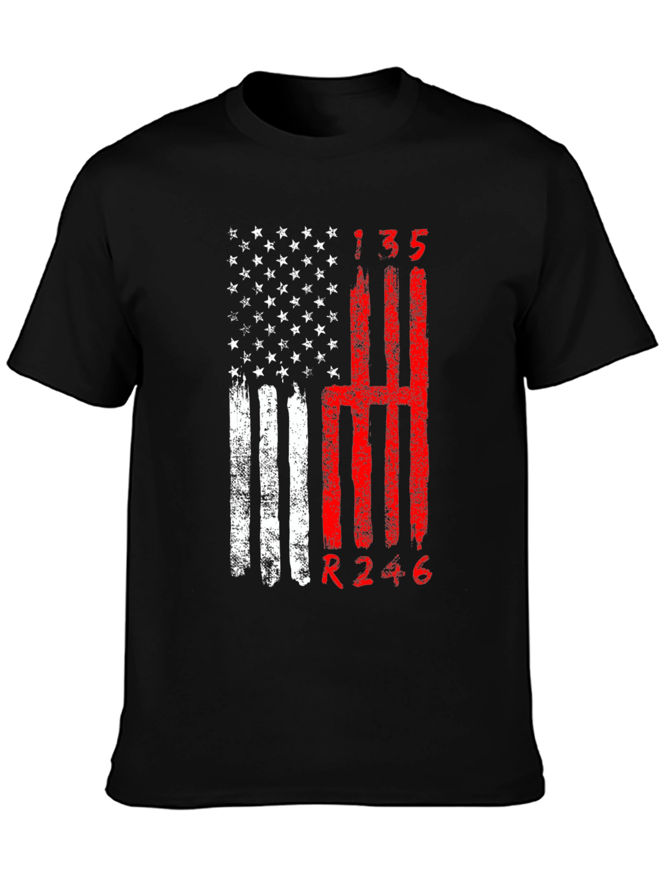 American Flag Manual Transmission T-Shirt