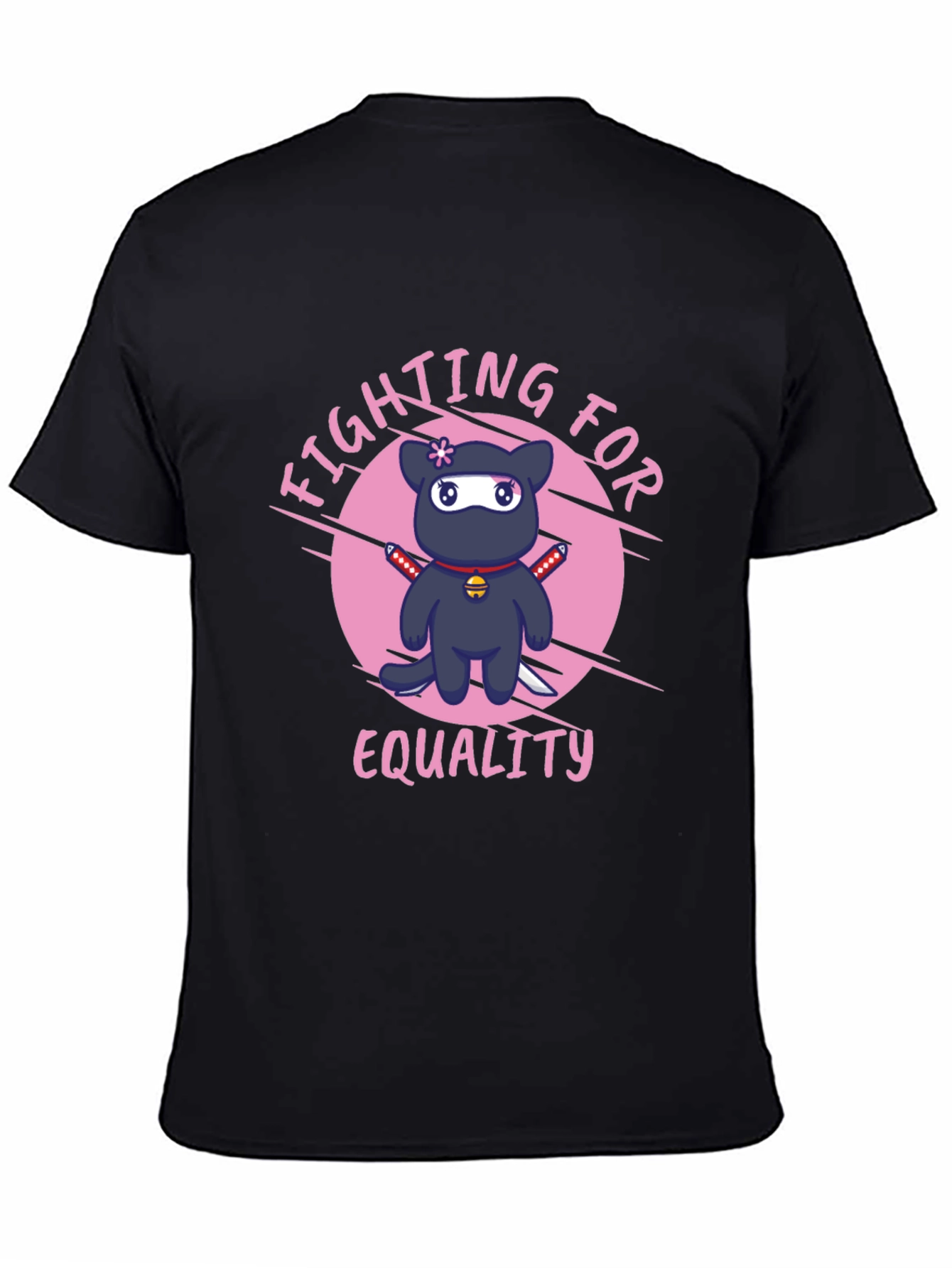 Fighting for Equality Ninja Cat T-Shirt