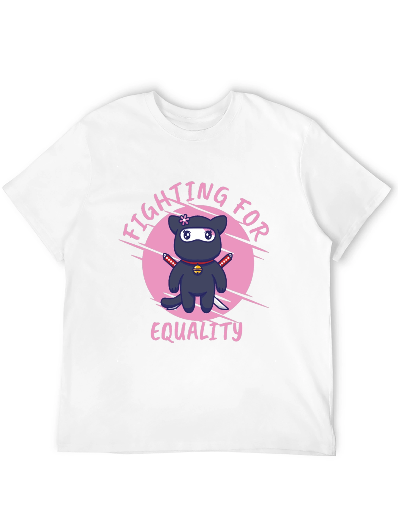 Fighting for Equality Ninja Cat T-Shirt