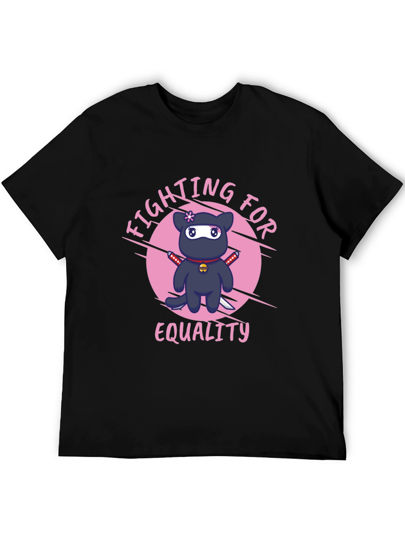Fighting for Equality Ninja Cat T-Shirt