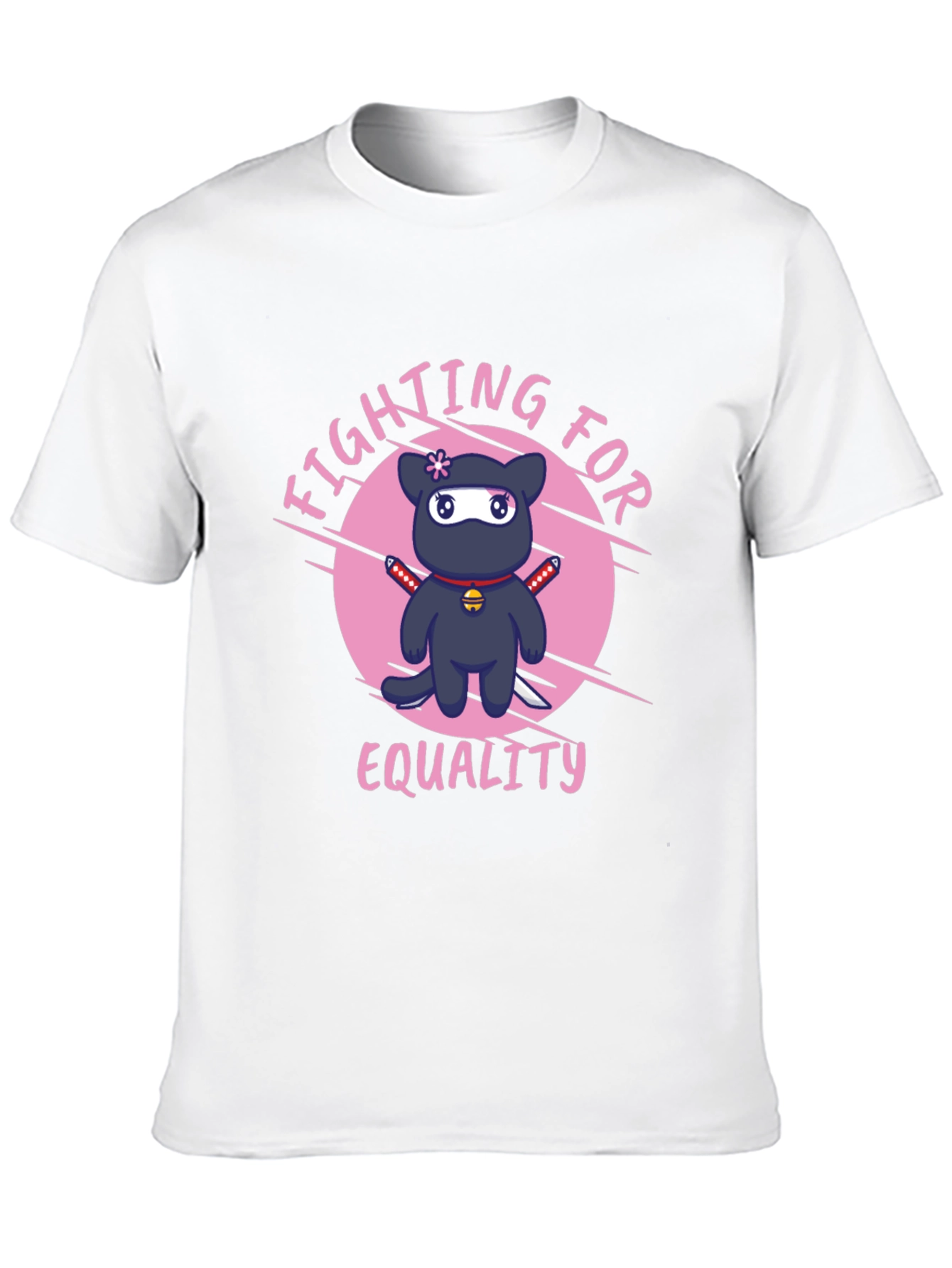 Fighting for Equality Ninja Cat T-Shirt