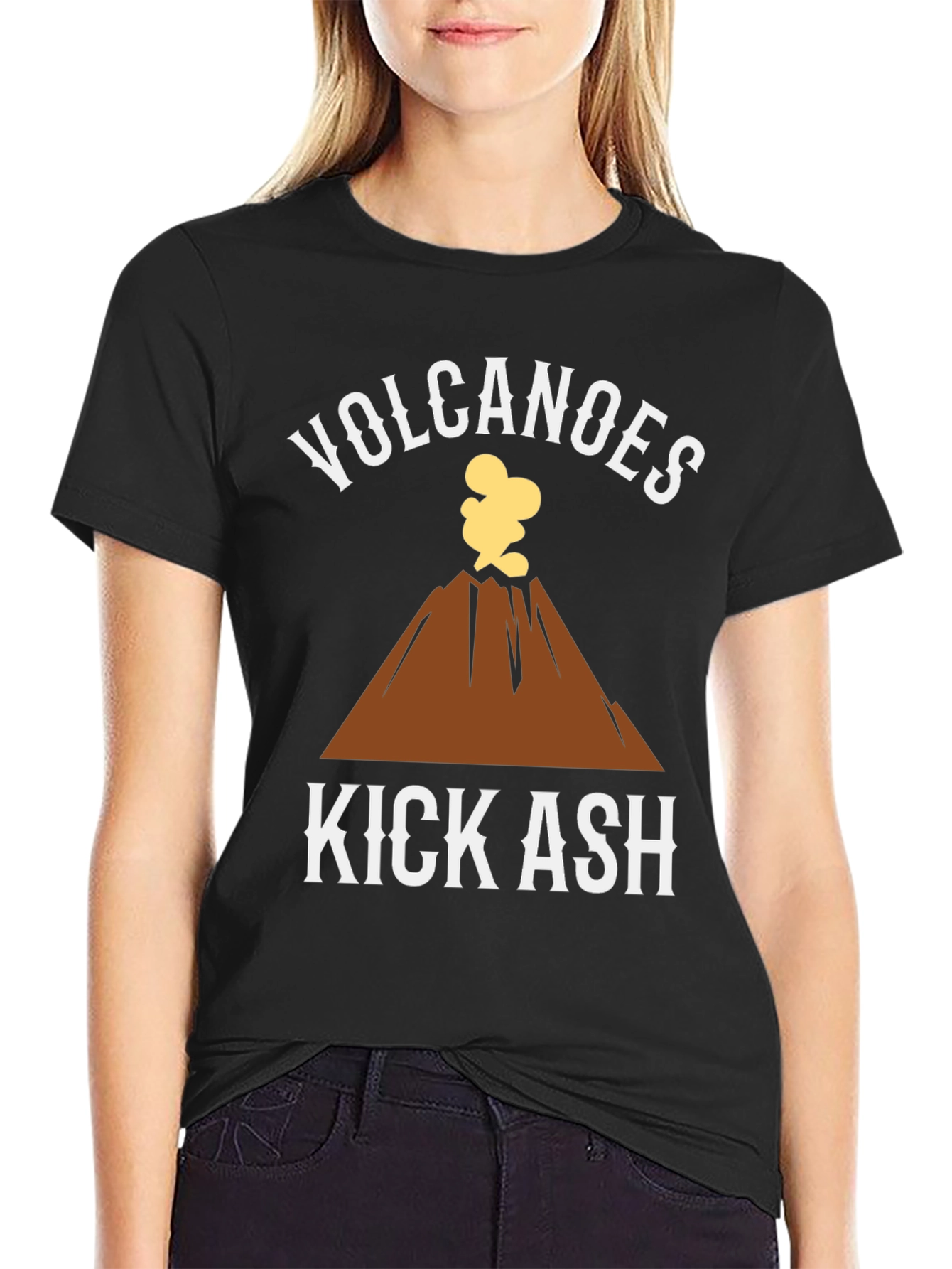 Volcanoes Kick Ash Graphic T-Shirt